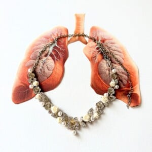 Kunst canvas print, Jou Sieraad Long, (100x100 versie 3)