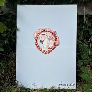 Kunst Canvas print, Sier"Raad dar Horus heet, Intuitie (100x100 versie 3)