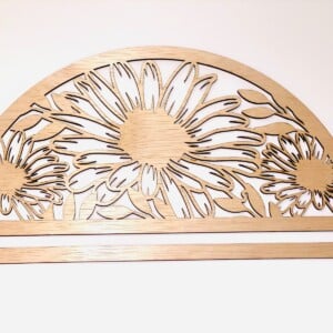 Macramé Houten Bord 3 mm – Laser Gesneden | 38 × 21 cm | Perfect voor DIY & Wanddecoratie