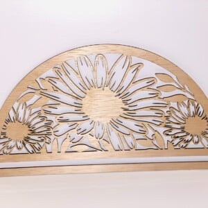 Macramé Houten Bord 3 mm – Laser Gesneden | 38 × 21 cm | Perfect voor DIY & Wanddecoratie