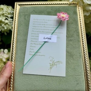 Micro Gehaakte Lotus Boekenlegger