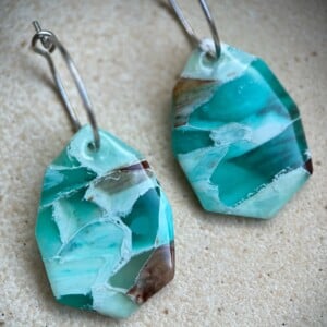 Oceaan oorbellen faux steen I