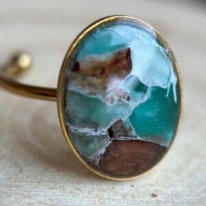 Oceaan ring faux steen II - verstelbaar