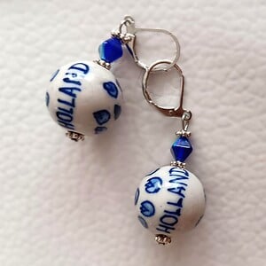 Oorbellen Delfts blauw molens