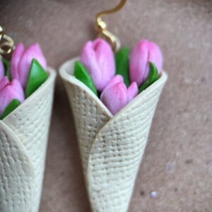 Tulpenboeket oorbellen