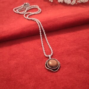 Vintage knoop ketting | Retro Art Nouveau | 1970s