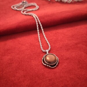 Vintage knoop ketting | Retro Art Nouveau | 1970s