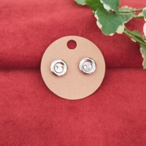 Vintage knoop oorknopjes | 1980s