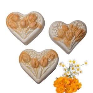 Zachte Gloed Zeepenset – Handgemaakte Calendula & Kamille Zeepjes voor Handen & Douche