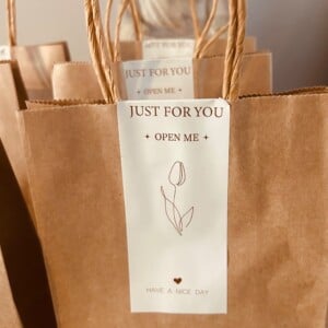 6 goodiebaggs met mini jars