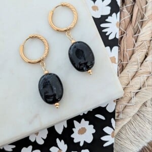 Big stone oorbellen - 3 verschillende kleuren