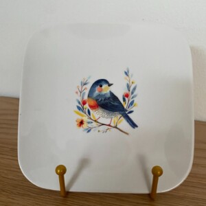 Bordje met lief vogeltje