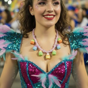 Cupcake Speciaal, Cupcake statement ketting – handgemaakt, one of a kind & perfect voor carnaval