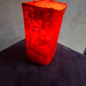 De 'Ruby Glow' – Vurig Rood met Subtiele Sparkle