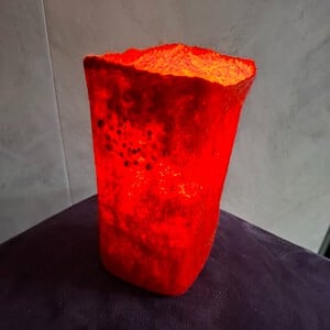 De 'Ruby Glow' – Vurig Rood met Subtiele Sparkle