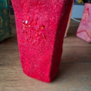 De 'Ruby Glow' – Vurig Rood met Subtiele Sparkle