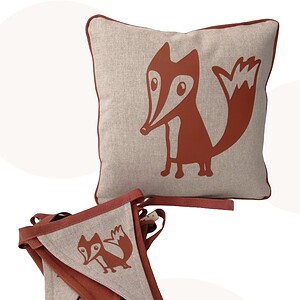 Decoratieset Vosje Spencer – handgemaakt