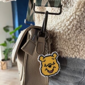 Geborduurde sleutelhanger Winnie de Pooh