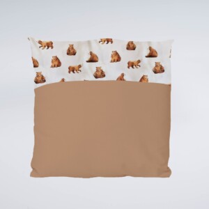 Gepersonaliseerd kussen Mama bear | Bruin / Beren sierkussen met naam en/of geboortedatum (optioneel)