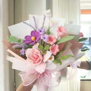 Handgemaakte gehaakte bloemen 1