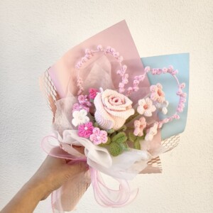 Handgemaakte gehaakte bloemen