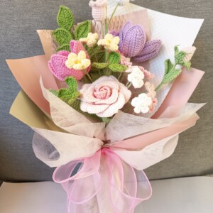 Handgemaakte gehaakte bloemen 4