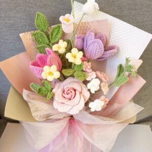 Handgemaakte gehaakte bloemen 4