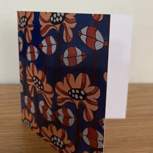 Handgetekende bloemenkaart