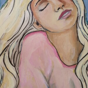 hug origineel schilderij A3 papier