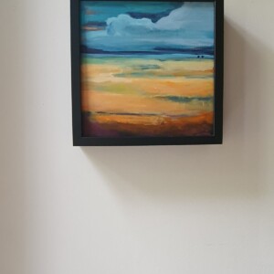 in de wolken. Origineel schilderij