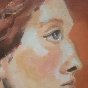 klassiek portret print van olieverf schilderij