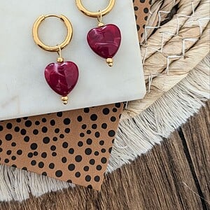 Little hearts oorbellen - 3 verschillende kleuren