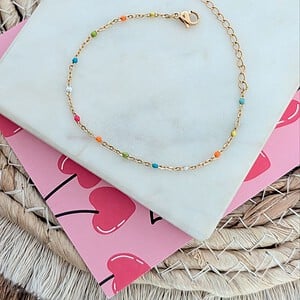 Multicolour gouden armbandjes - in 3 verschillende varianten