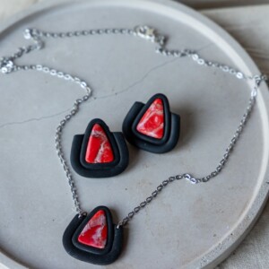 Oorbellen | Crimson Core Set Triangle