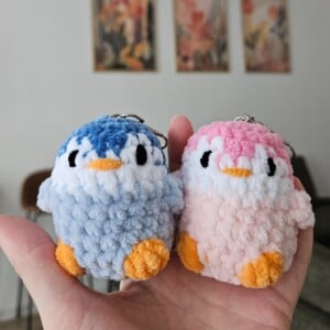 Pinguin sleutelhanger | Keychain | Verschillende kleuropties | Schattige sleutelhanger van Pinguin