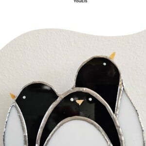 Pinguïns. Glas in lood/ tiffany