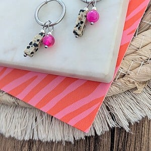 Pink love oorbellen - 2 varianten