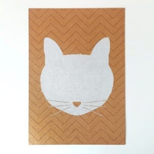 Set van 3 Cat Purr Meow katten posters A3