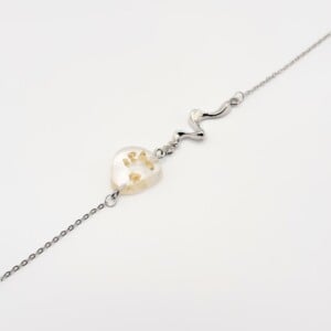 Sierlijke Ketting met Steen Gevuld met Echt Gipskruid (The Classics)