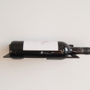 STERKSTAEL Dionysos NOIR - wijnrek voor aan de muur metaal - poedercoating - staal - kleur zwart - 1 stuk