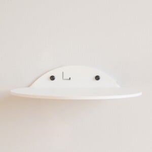 STERKSTAEL Saga Blanc - wandplank - kleur wit - poedercoating - staal - wandrek