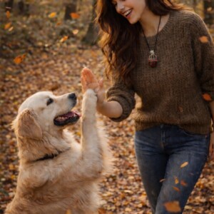 Avondgloed & Vuursteen, handgemaakte natuursteen hanger