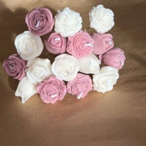 Boeket kaarsen bloemen