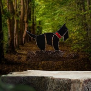Doggy. Glas in lood/tiffany. Uniek