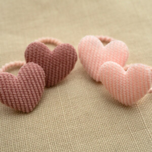 Elastiek hartjes | zachte kleuren | voor een feestje of bruiloft/ bruidmeisjes