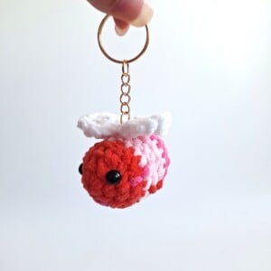 Gehaakte sleutelhanger | Valentijns bij