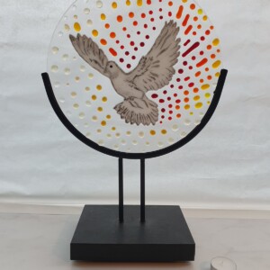 Glasfusion object duif