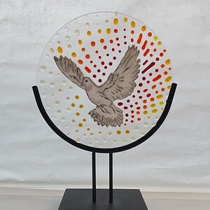 Glasfusion object duif
