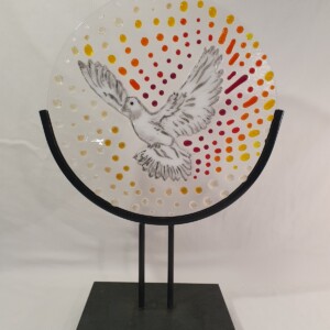 Glasfusion object duif