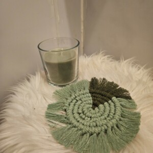 Groene natuurkleur onderzetter